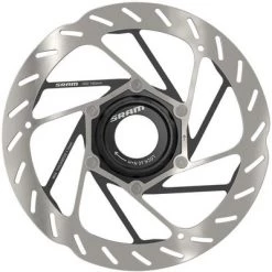 SRAM HS2 Disc Brake Rotor - 160mm, Center Lock, Rounded, Silver/Black