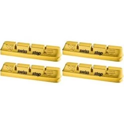 SwissStop RacePro Campagnolo Rim Brake Inserts Yellow King Compound Set of 4