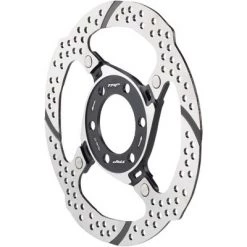TRP 33 140mm Heat Dispersion 6-Bolt Disc Brake Rotor: 2 Piece Silver and Black