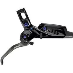 SRAM G2 Ultimate Disc Brake and Lever - Front, Post Mount, Carbon Lever, Titanium Hardware, Gloss Black with Rainbow