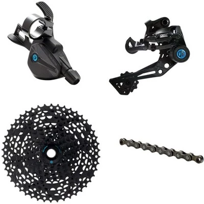 BOX Three Prime 9 Wide Multi Shift Groupset - Wide RD, 11-46t Cassette