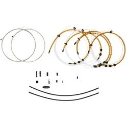 Jagwire 2x Elite Link Shift Cable Kit SRAM/Shimano w/ Ultra-Slick Cables, Gold