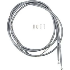 Shimano Road PTFE Brake Cable and Housing Set Coated Slick Cables High-Tech Gray