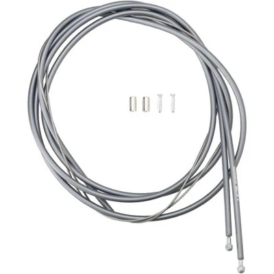 Shimano Road PTFE Brake Cable and Housing Set Coated Slick Cables High-Tech Gray