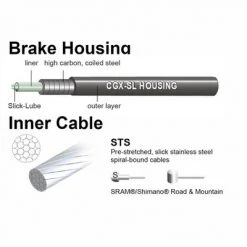 Jagwire Universal Sport Brake XL Kit White Bicycle Brake Cable & Housing Set