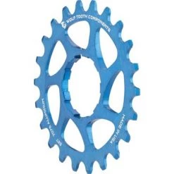 Wolf Tooth Single Speed Aluminum Cog: 22T, Compatible with 3/32" Chains, Blue