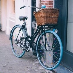 X AUTOHAUX Bike Accessories Wheel Spoke Bead Plastic Decoration 2 Types Bead Clip Multicolor 0.78"x0.47" 140pcs