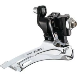 Shimano 105 FD-5700 10-Speed Braze-On Double Front Derailleur Black