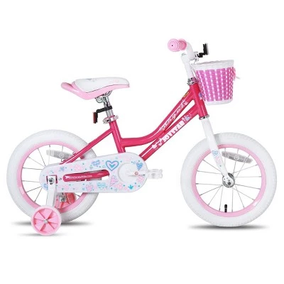 Joystar Angel Kids Toddler Training Balance Bike Bicycle with Training Wheels, Rubber Air Free Tires, and Coaster Brake, Ages 2 to 4