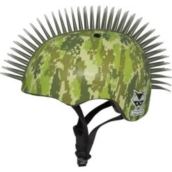 Raskullz Digital Camo Mohawk Child Helmet - Green