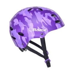 Razor 97868 V-17 Youth Kids Safety Multi Sport Bicycle Helmet For Children 8-14 with 17 Cooling Vents, Adjustable Strap, and Padding, Purple