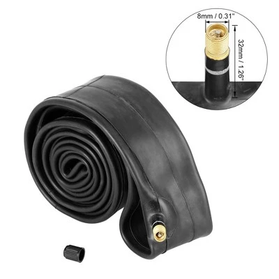 X AUTOHAUX Bike Inner Tube US Type Valve Tube Tyre Bicycle Rubber Tube 2Pcs 26"x2.125" - Image 2