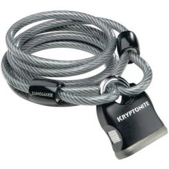Kryptonite KryptoFlex Cable Lock with Key 6' x 8 mm Flexible Braided Steel Cable