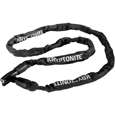 Kryptonite Keeper 411 Chain Lock with Keys 4mm x 110cm Black Protective Cover