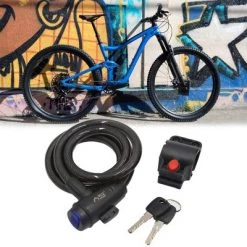 X AUTOHAUX Universal Bike Scooter Anti Thief Disc Safety Security Cable Wire Lock w/2 Keys