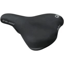 Delta Cycle Delta D2 Comfort Gel Saddle - Steel, Black