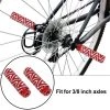 X AUTOHAUX Pair Aluminum Alloy Wave Stripes Axle Rear Foot Pegs Footrests Bike Pedals