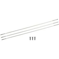 Zipp Straight Pull Spokes and Nipples, CXRay 272mm Silver, 3-pack