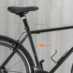 X AUTOHAUX 30.4x300 Bike Seat Post Alumum Alloy Adjustable Seat Tube with Clamp Black