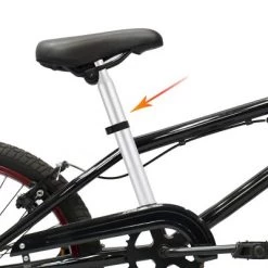 X AUTOHAUX 27.2x400 Bicycle Seat Post Tube Alumum Alloy without Scale Mark Silver Tone