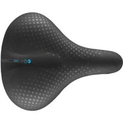 Selle San Marco City Gel Saddle - Steel, Black, Men's, Small