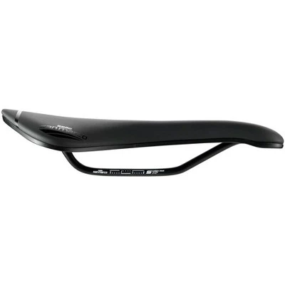 Selle San Marco Aspide Short Open-Fit Saddle - Steel, Black, Men's, Narrow
