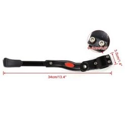 X AUTOHAUX Black Aluminum Alloy MTB Road Bike Adjustable Side Kickstand Bicycle Stand Rear