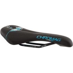 Chromag Lynx DT Saddle - Chromoly, Black/Blue