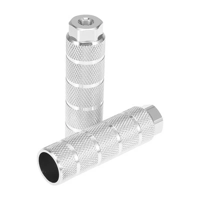 Unique Bargains 1 Pair Aluminum Alloy Stripe Cylinder Axle Rear Foot Pegs Footrests for BMX MTB Bicycle Bike Pedals 3.94"x1.10" - Image 5