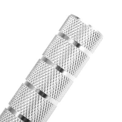 Unique Bargains 1 Pair Aluminum Alloy Stripe Cylinder Axle Rear Foot Pegs Footrests for BMX MTB Bicycle Bike Pedals 3.94"x1.10" - Image 6