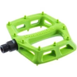 DMR V6 Pedals Plastic Platform 9/16" Green Bicycle Flat Pedal 6mm Pins