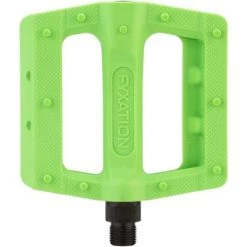 Fyxation Gates Slim Pedals - Platform, Plastic, 9/16", Green