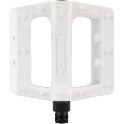 Fyxation Gates Slim Pedals - Platform, Plastic, 9/16", White