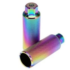 X AUTOHAUX 1 Pair Axle Rear Foot Pegs for Bicycle Fit 3/8 Inch Axles Multicolor