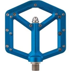 Spank Spike Mountain Bike Pedals, Platform with Replaceable Pins, 9/16", Blue