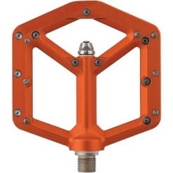 Spank Spike Mountain Bike Pedals, Platform with Replaceable Pins, 9/16", Orange