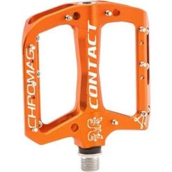 Chromag Contact Pedals - Platform, Alloy, 9/16", Orange