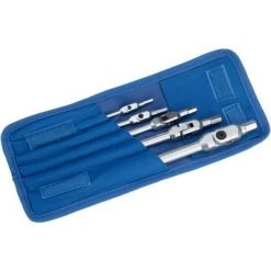 Bondhus Hex Pro 5-piece Chrome Pivot Head Hex Wrenches: 4mm - 10mm