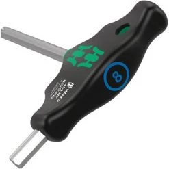 WERA 454 HF T-handle hexagon screwdriver Hex-Plus with holding function, 6 x 100 mm