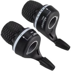 microSHIFT MS25 Twist Shifter Set, 6-Speed, Triple, Shimano Compatible