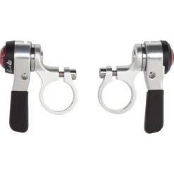 microSHIFT Thumb Shifter Set, 10-Speed Road, Double/Triple, Shimano Compatible