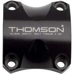 Thomson Replacement X4 Stem Faceplate: Bar Clamp 31.8 Black