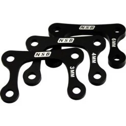 NSB North Shore Billet Direct Mount Stem Stack Spacer Kit (3, 4 and 6mm) Black