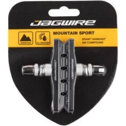 Jagwire Mountain Sport V-Brake Pads Threaded Post Black All Weather Compound