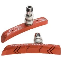 Kool-Stop Mountain V-Brake Pads Threaded Post for Linear Pull Salmon Compound
