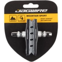 Jagwire Mountain Sport V-Brake Pads Threaded Post Gray All Weather Compound
