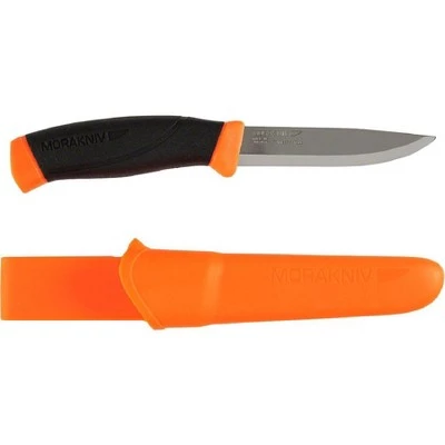 Morakniv Companion Fixed Blade Knife: Orange/Black