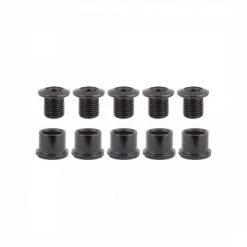 Origin8 Thruster 2x Road Chainring Bolt Set M8x8.5mm Bolt (x5)/M8x8.7mm Nut(x5)