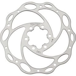 Tektro Lyra Cross Disc Brake Rotor - 140mm, 6-Bolt, Silver