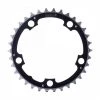 Origin8 Alloy Chainring 32T Ramped/Pinned 94mm 5-bolt Black/Silver